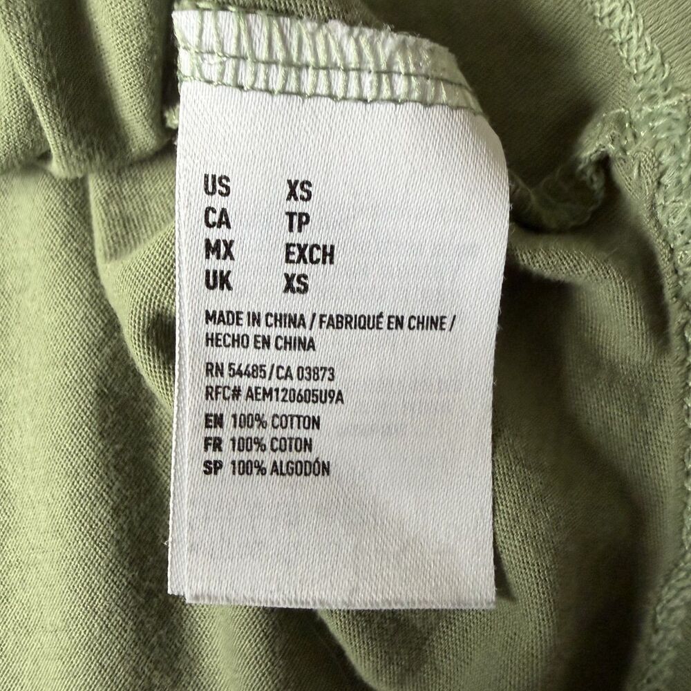 American Eagle Outfitters Classic Vintage Y2K Graphic Tee - Sage Green - Size XS - Picture 3 of 6